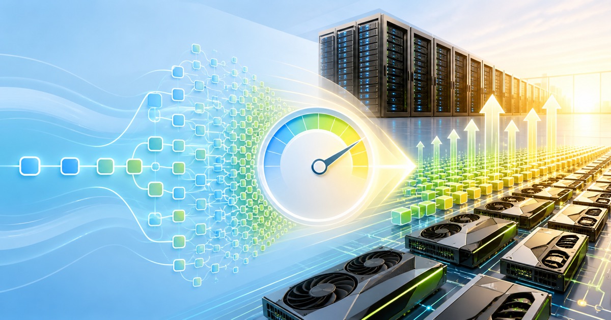 抽象 GPU、資料中心、容量儀表與 AI 工作流節點快速擴張的文章封面圖