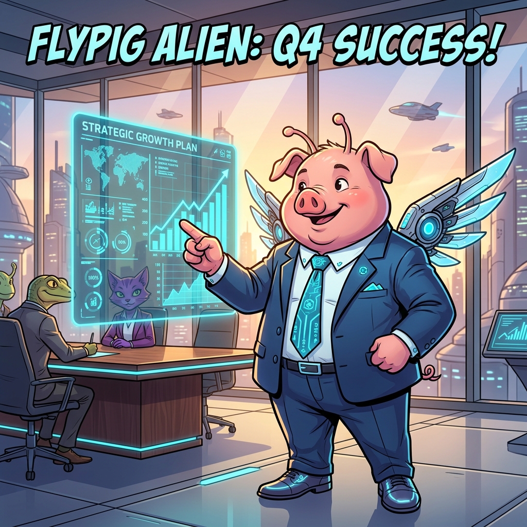 FlyPig Alien Graphic